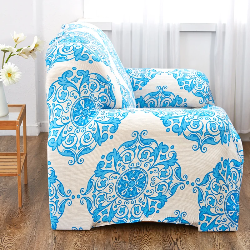 Чехол для дивана с принтом папа и мима эластичный чехол в стиле L|sofa cover elastic|stretch sofa