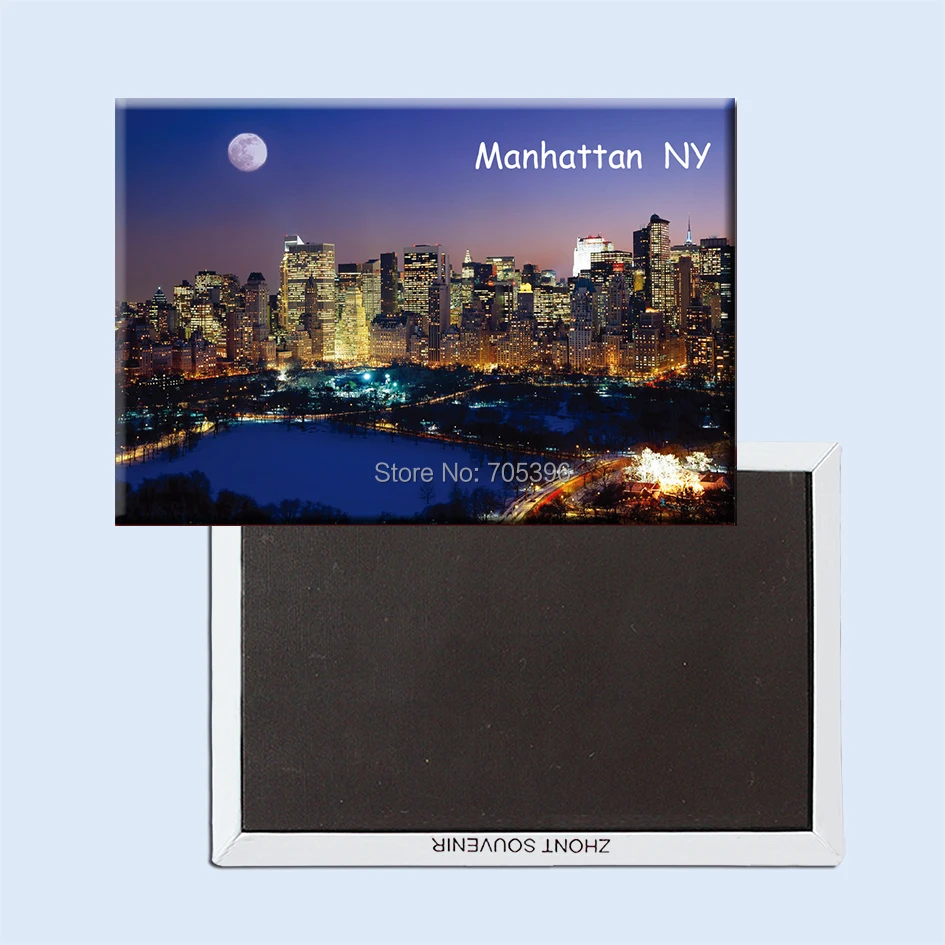 Manhattan_new_york США магнит на холодильник сувенирные подарки 20975 | Дом и сад