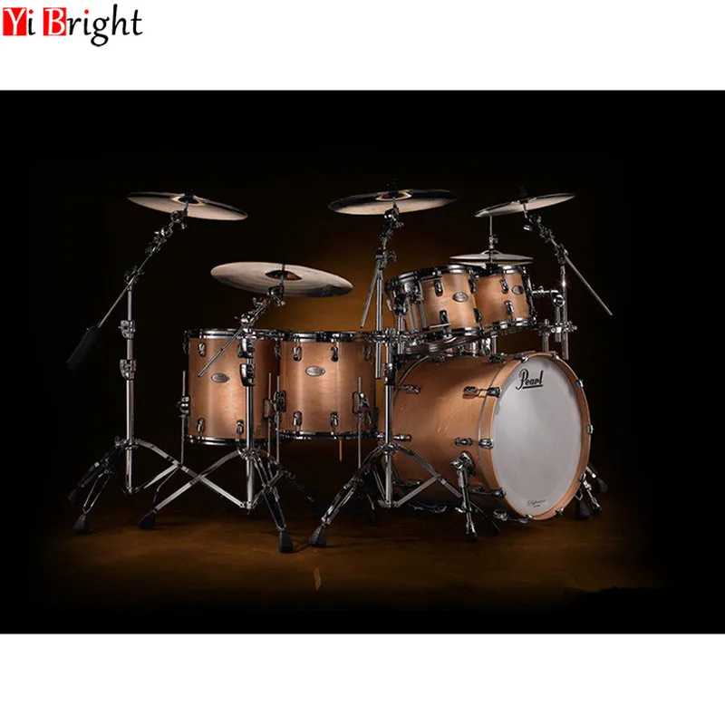 Алмазная 5D картина с квадратными и круглыми стразами вышивка в виде барабана