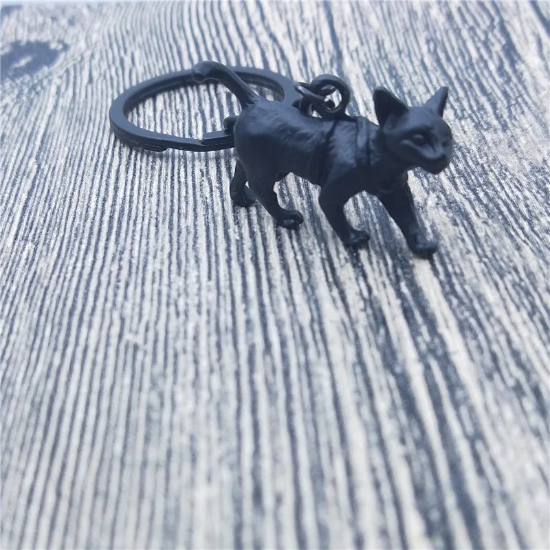 Брелок для ключей с котом мужчин и женщин Модный 3d-брелок кошкой | Украшения