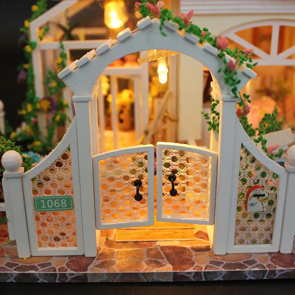 DIY Кукольный дом навсегда и всегда ко Дню Святого Валентина роскошный 3 слоя коттедж без пылезащитное покрытие