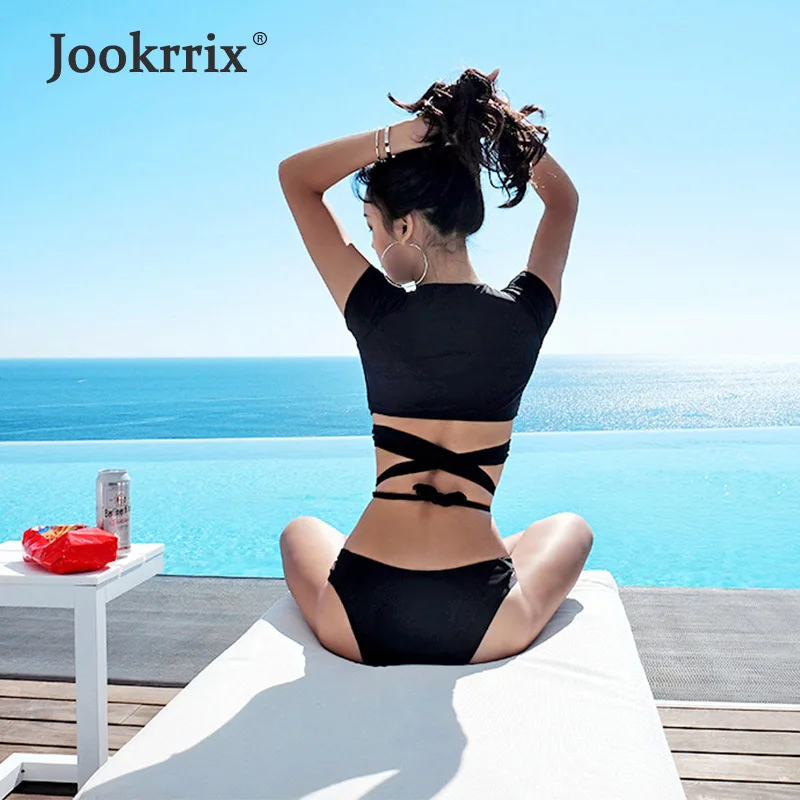 Jookrrix новые купальники Для женщин с перекрестными ремешками высокие стринги