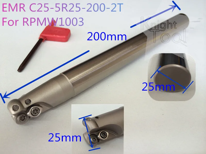 

EMR C25-5R25-200-2T Round Dowel End Mill EMR Corner Rounding End Mill for RPMW1003