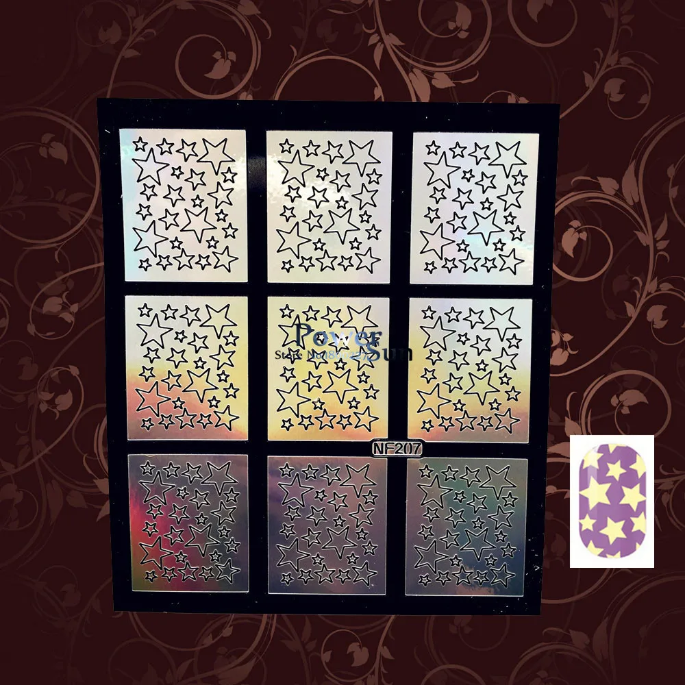 1 шт. модные Звездные дизайны женские наклейки для дизайна ногтей трафареты
