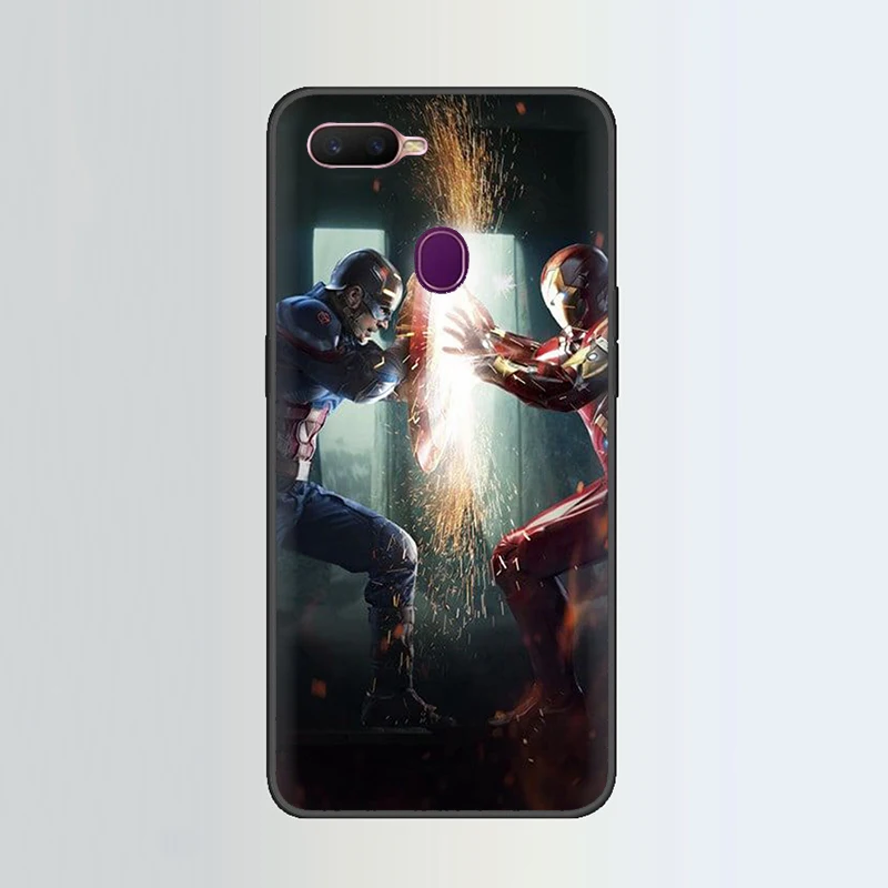 B11 Марвел Супергерои из “Мстителей” силиконовый чехол для телефона для OPPO R17 R15 F11 Pro R11 R9 S A77 A73 A83 A7 A37 A59 A5 - Цвет: B11