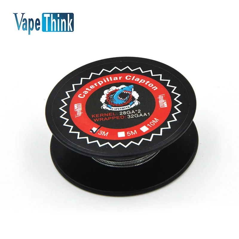 Vapethink Паровая Акула Caterpillar Клэптон Провода Отопление рулон для RDA РБА танк