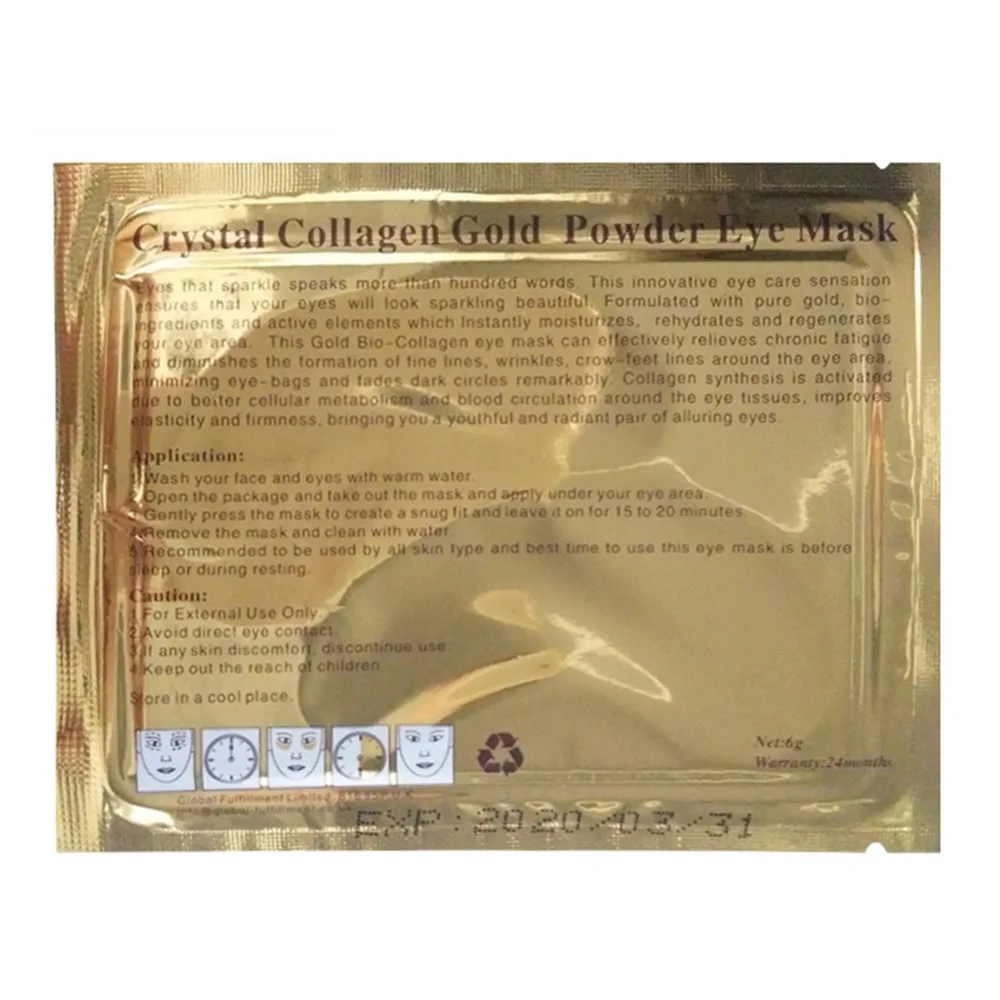 2 шт. Коллагеновые патчи для области вокруг глаз от морщин и темных кругов |