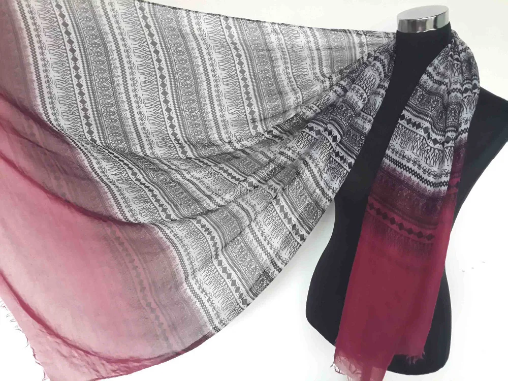 10 шт./лот большой Потертый ацтекский Племенной шарф с принтом Шаль женские