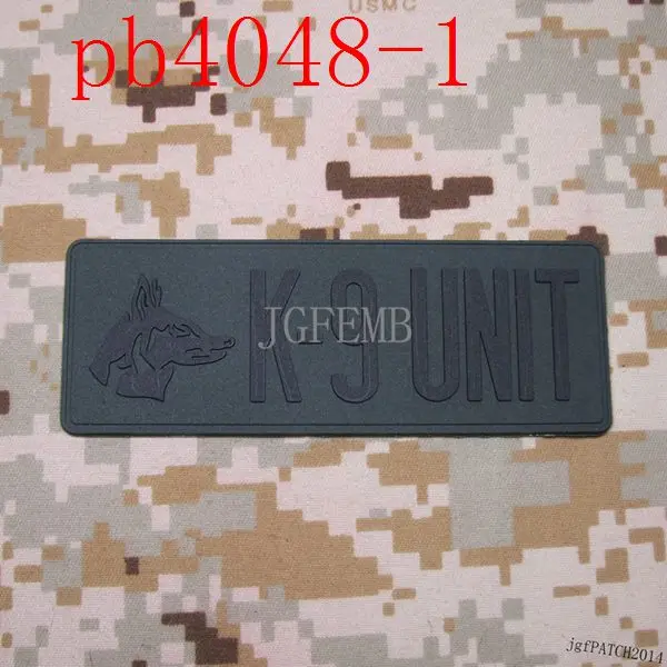 K-9 блок K9 собачья лапа боевой дух тактических военных 3D ПВХ патч - Цвет: pb4048 Green