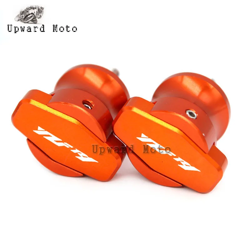 Orange Для YAMAHA YZF R1 R1M YZF-R1 1999 2000 2001 2002 2003 2004 2005 2007 2008 M6 мотоциклетные поворотные ручки, катушки, слайдеры, стойки винты - Цвет: Orange