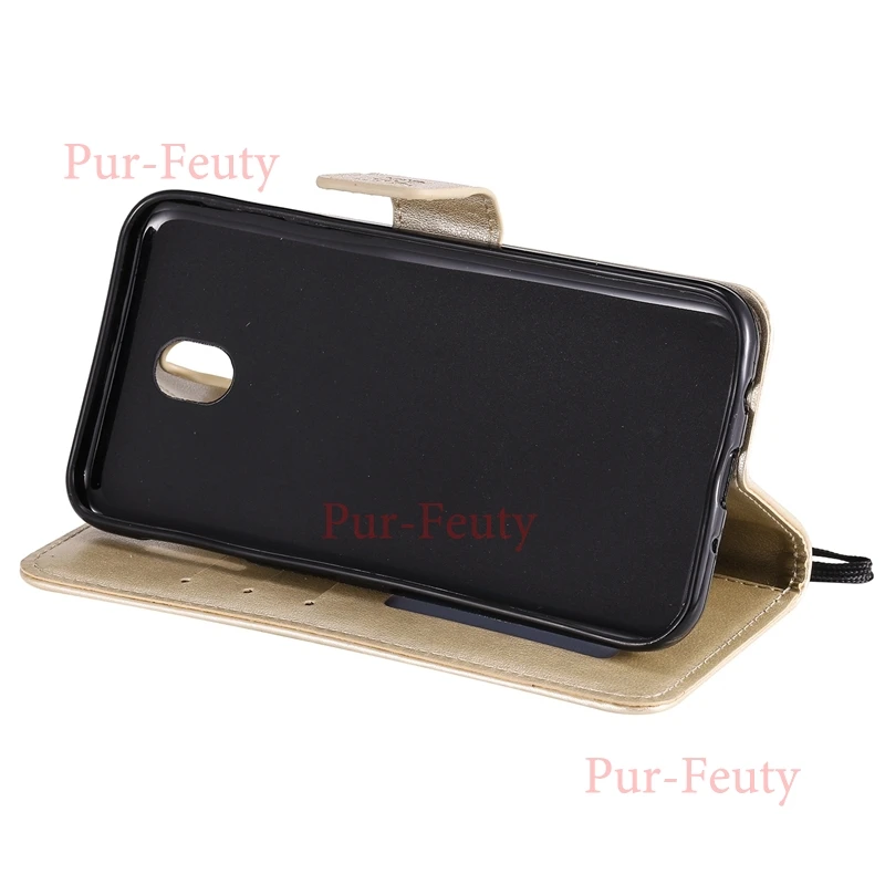 Флип-чехол для телефона Samsung Galaxy J7 2017 7J SM J730 кожаный магнитный Бумажник Etui J 7 J730FM