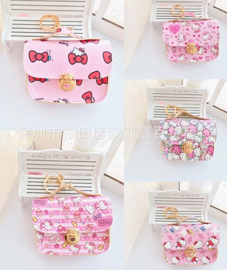 hello kitty random Милый мультяшный Даффи медведь стеллалу hello kitty My Melody Cinnamoroll пудинг собака маленькая двойная звезда ЦУМ Портмоне Сумочка для ключей, карточек - Color: hello kitty random