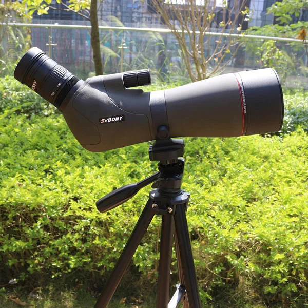 SVBONY 20-60x80 Zoom Зрительная труба с азотным наполнением, водостойкий телескоп, двойной механизм фокусировки, металлический корпус с 5" алюминиевым штативом