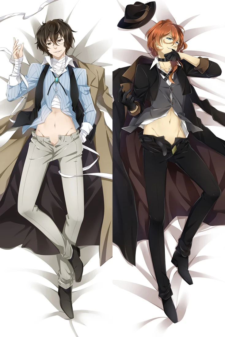 Японские Аниме Bungou бродячие собаки Atsushi Dazai мужские обнимающие Чехлы для подушек