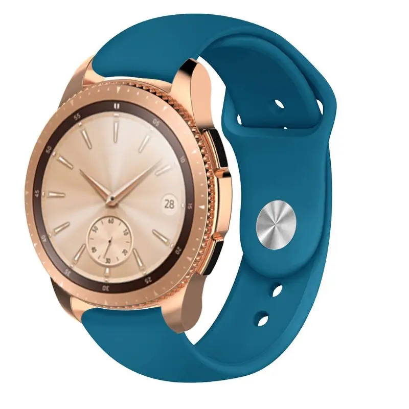 Green Силиконовый ремешок для часов Замена для samsung Active R500/samsung Galaxy Watch R810 42 мм/samsung gear Sport R600/samsung R720 - Цвет ремешка: Green