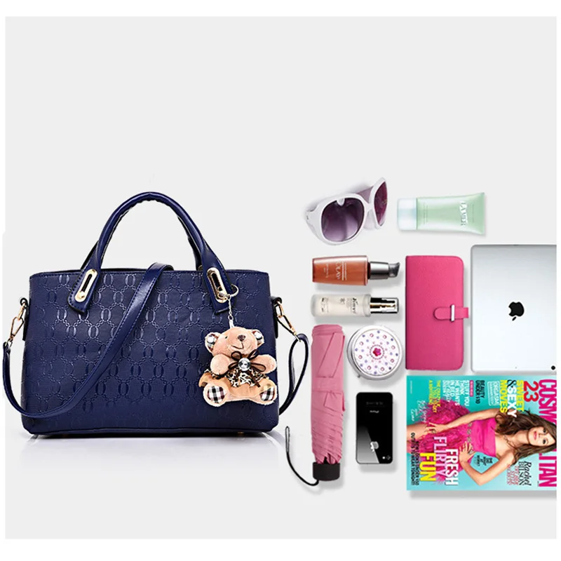 3 шт./комплект женская сумка из ПУ кожи|composite bag|bags handbagsbag ladies |