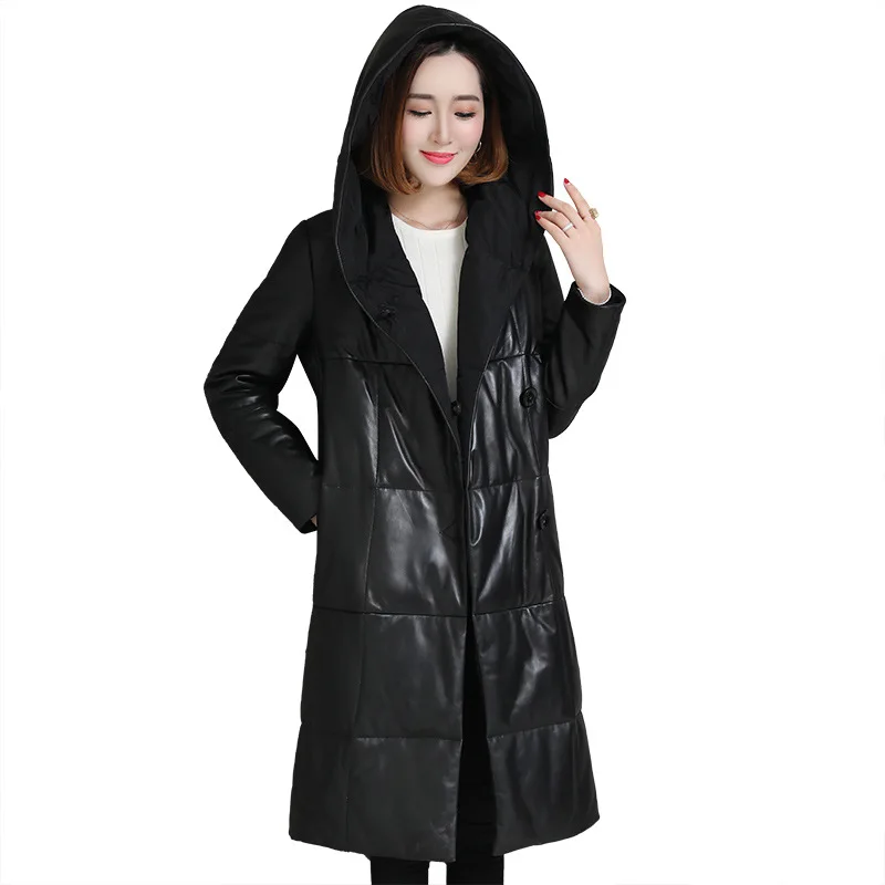 Роскошные из натуральной овечьей кожи замши пуховики и парки пальто куртки с