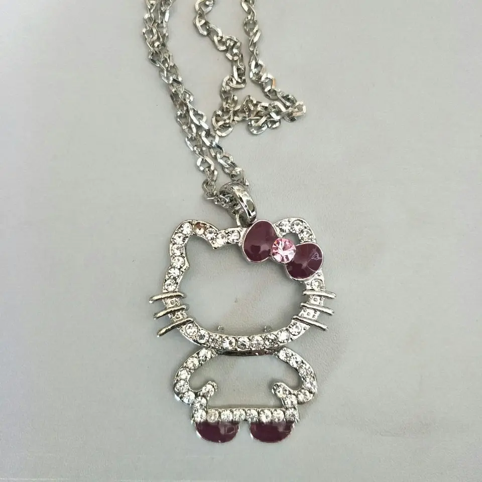 Цепочки и ожерелья cat Jewelry Bojiux Нержавеющая сталь цепи Цепочки и Ожерелья Подвески милый котенок кошка Цепочки и ожерелья s Модные украшения для женщин