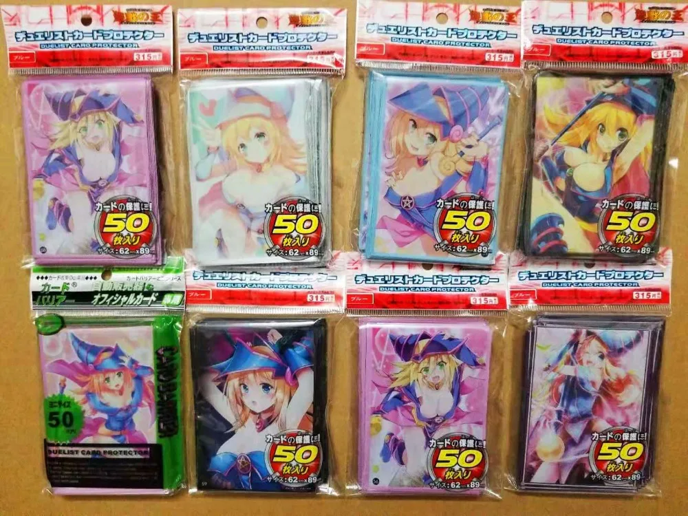 50 шт./лот аниме Yu Gi Oh! Доска для игры в Dark Magician Girl защита карт защитная игрушка