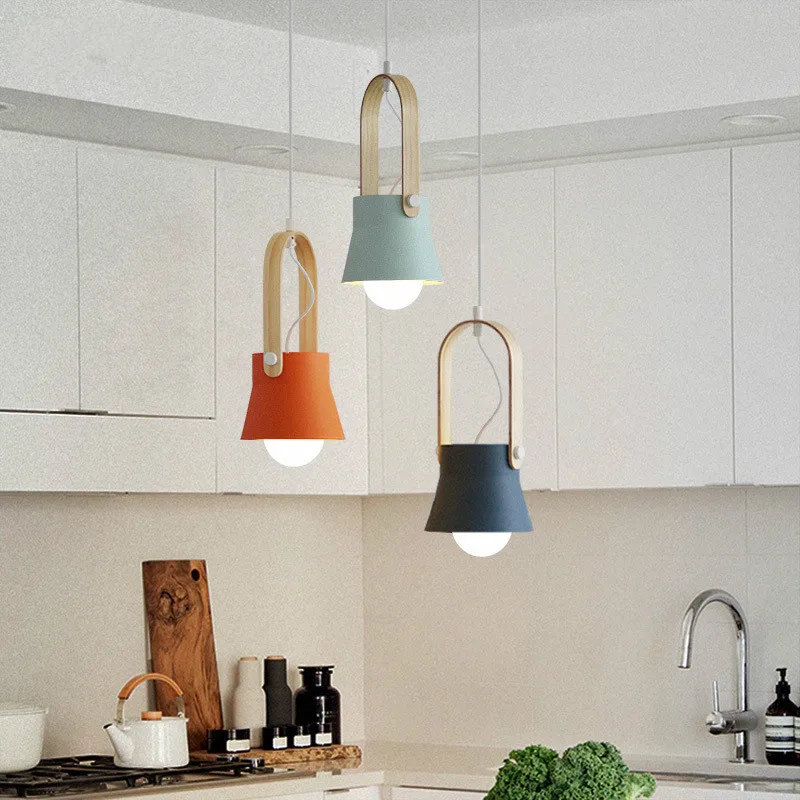 Подвесной 1 шт. барный светильник деревянная лампа для кофейни Модный магазин