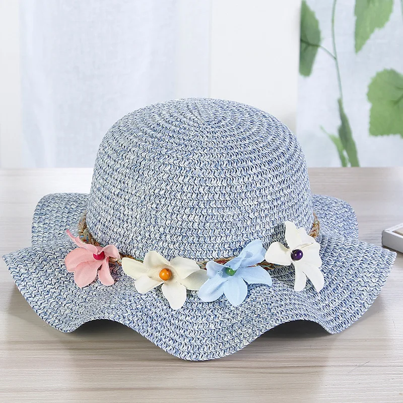 Шляпа от солнца для девочек и мальчиков модная пляжная Панама с широкими полями