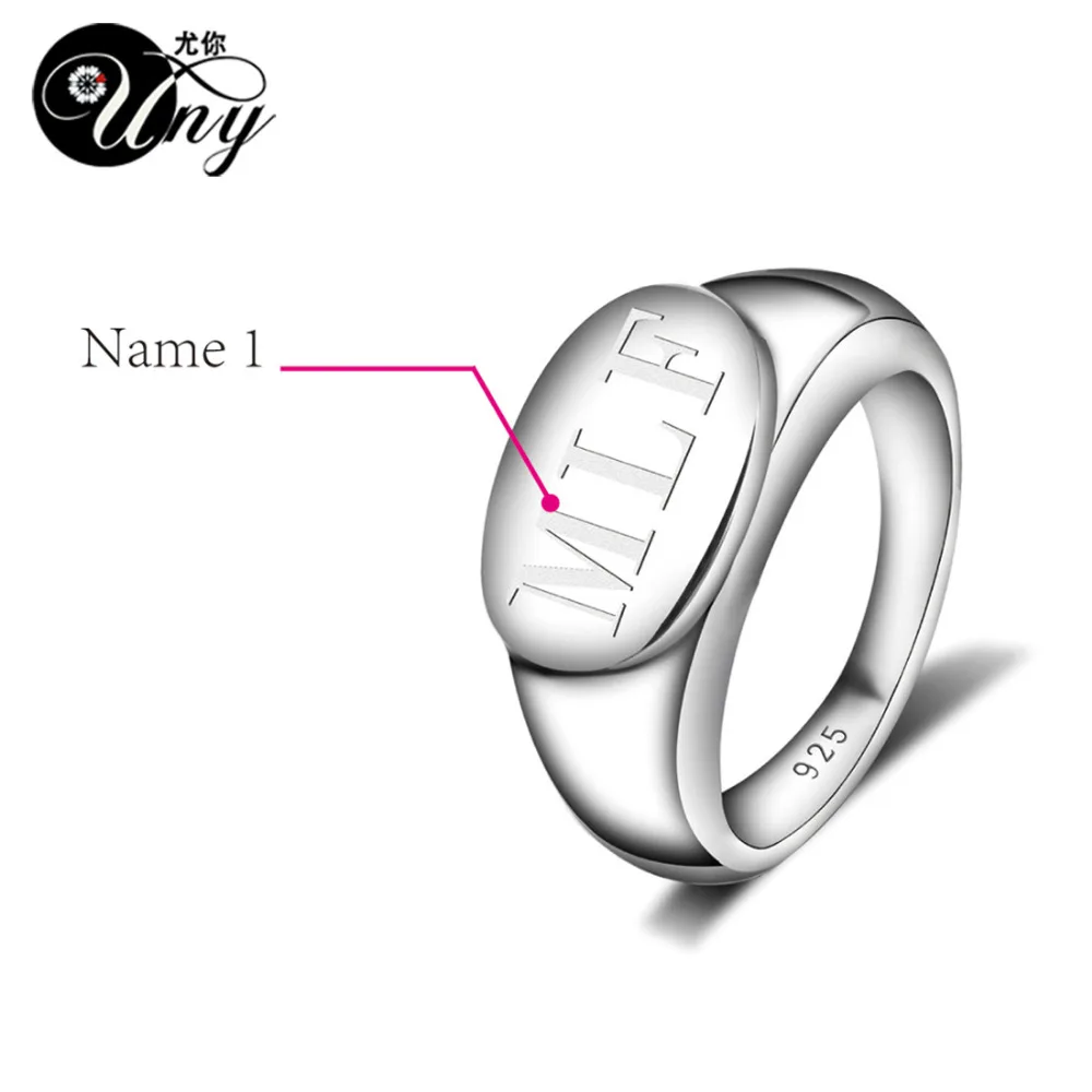 Цена UNY Ring 925 Sterling Silver Custom Engrave Rings  Family Heirloom Valentine's Women Love Gifts Ring Personalized Mothers Rings