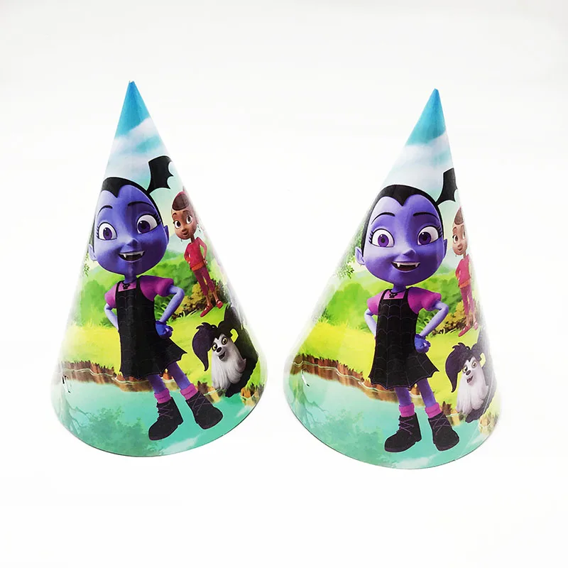 6 шт./лот Vampirina тематическая вечеринка шляпы тема День Рождения бумажные для