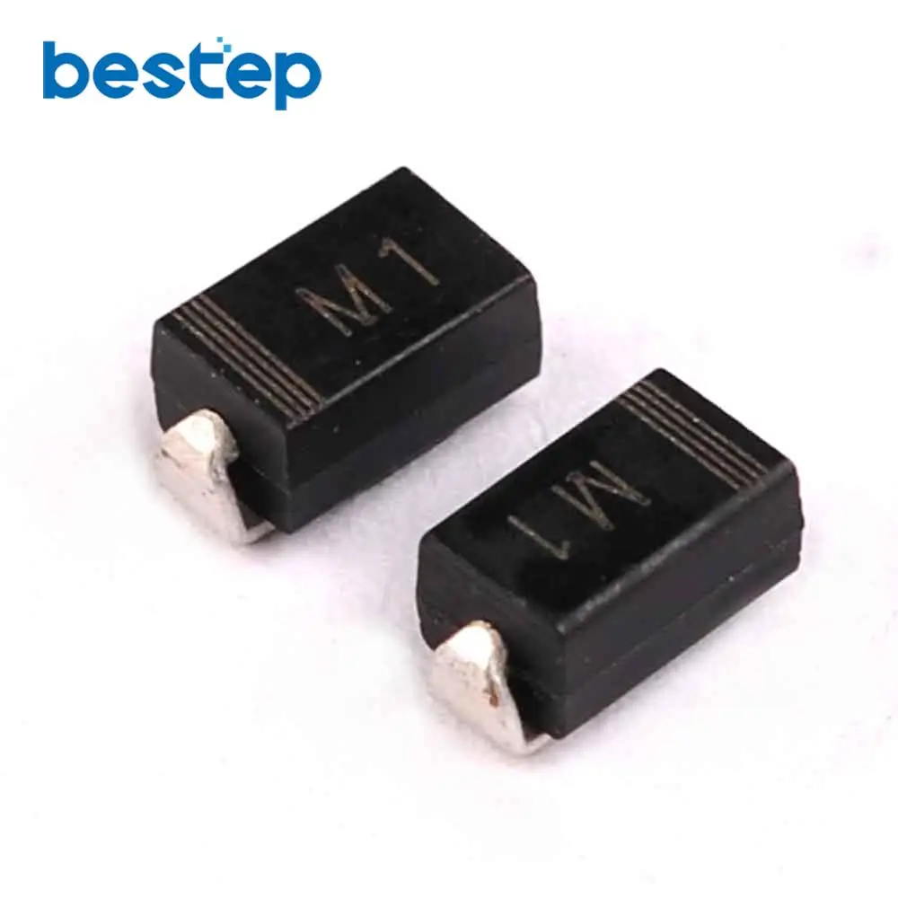 100 шт диод M1 1N4001 SMD 1A 50 в выпрямительный диод|rectifier bridge|rectifier motorcyclediod lamp |