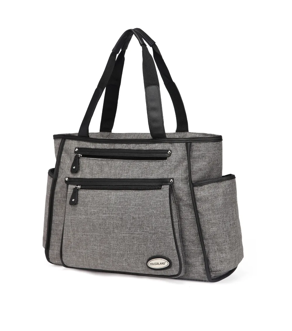 Kopen Colorland Zwart Wit Streep Baby Luiertas Organizer Mode Mummie Moederschap Tas Reizen Messenger Changing Luierzakken Handtas