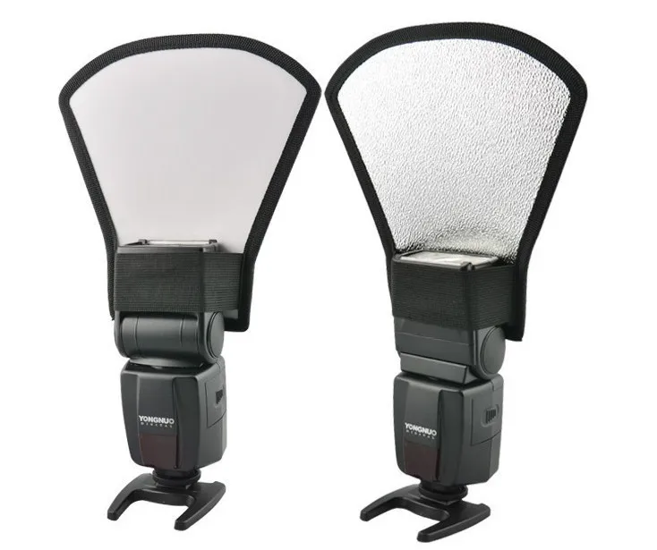 Рассеиватель для вспышки камеры, софтбокс, серебристый и белый отражатель для 430ex ii 580ex ii sb800 sb900 Yongnuo yn560 Light Speedlight
