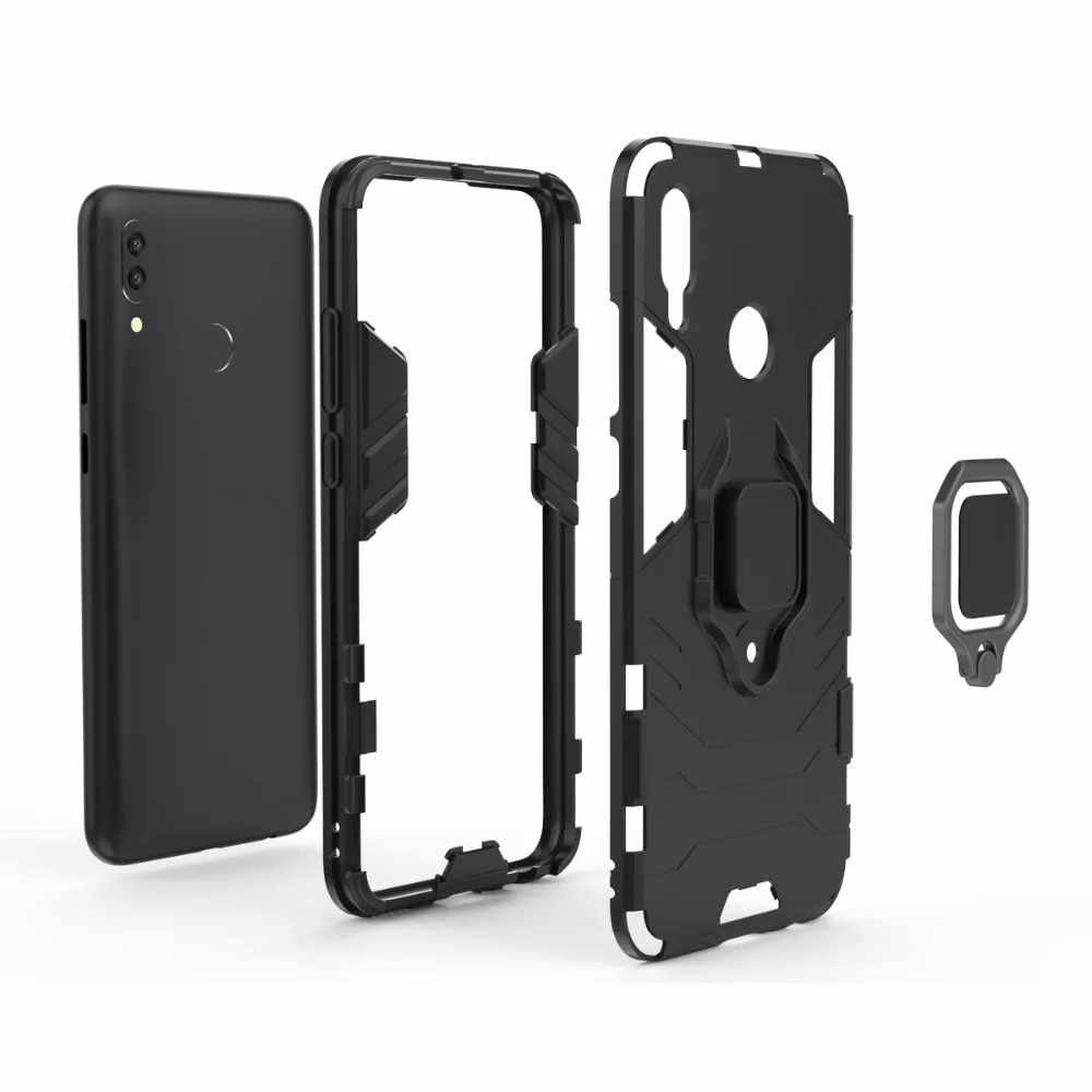 Чехол для Huawei P Smart 2019 Автомобильный кронштейн кольцо магнитный ударопрочный