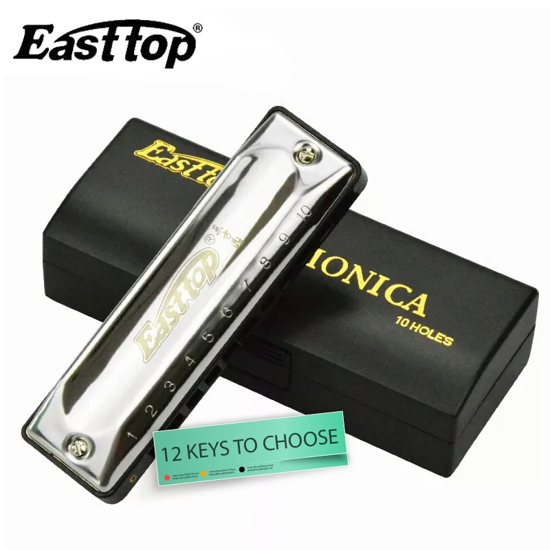 EASTTOP T002 диатонический Harmonica10 Hole Armonica Blues рот оган музыкальный инструмент Арфы (12