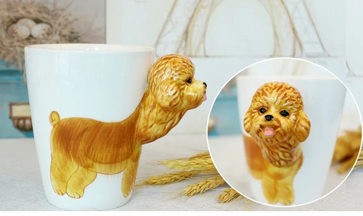 Креативная 3D кружка с изображением животных керамическая кружка кофейная чашка пивная кружка с печеньем 300-400 мл Copo bardak xicara Забавный подарок