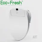 Умная Крышка для сиденья унитаза EcoFresh, электронная крышка биде, чистая, сухая, нагревательная крышка унитаза