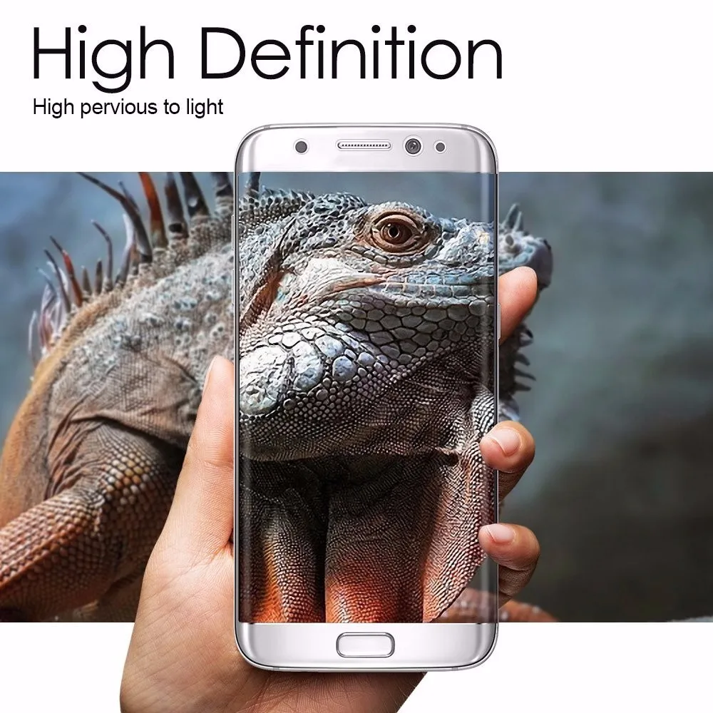 3D изогнутые полное покрытие закаленное Стекло для samsung Galaxy S7 S8 S9 Экран Защитная