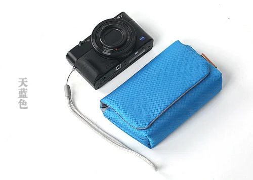 blue Камера чехол сумка для sony карты RX100 M2 M3 M4 M5 WX500 HX50 HX60 HX90 Камера чехол; защитный чехол Canon G9X G7X G7X Mark II - Цвет: blue
