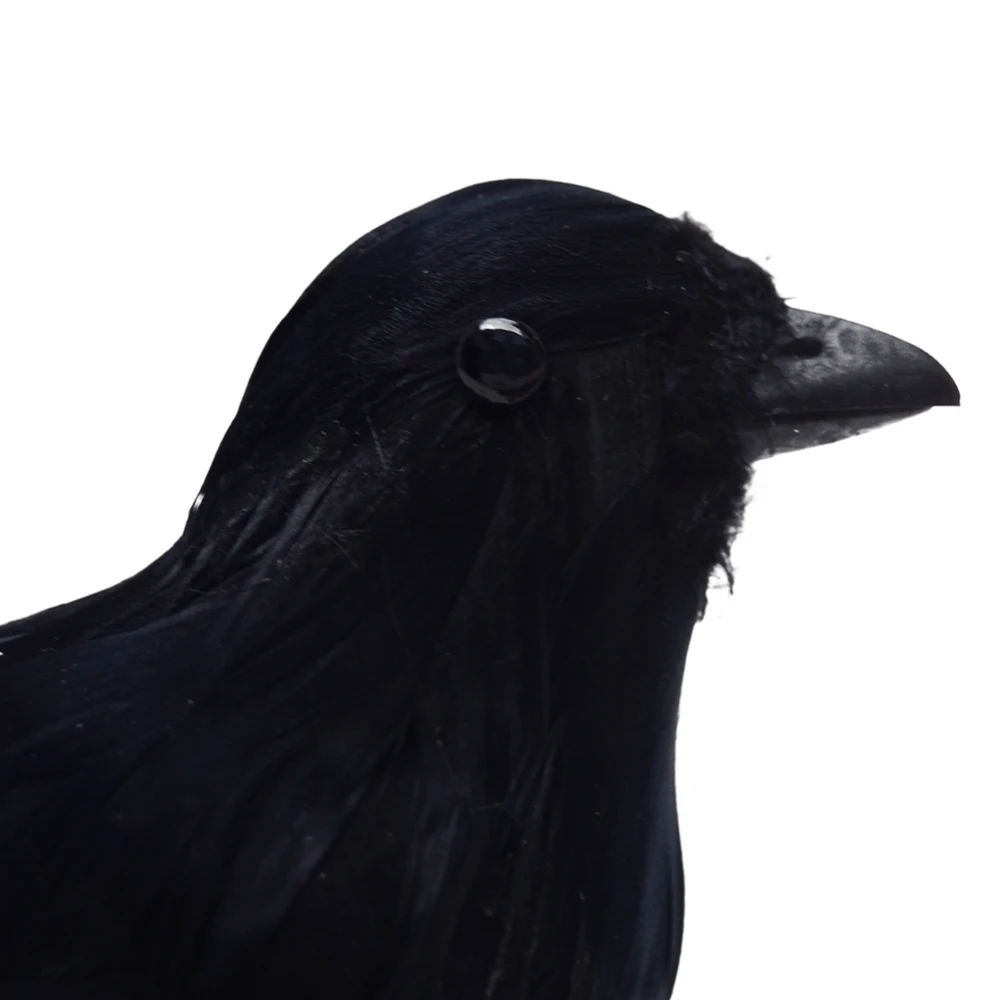 3 шт Хэллоуин Черный ворон реалистичные перо Ворон искусственная птица реквизит |