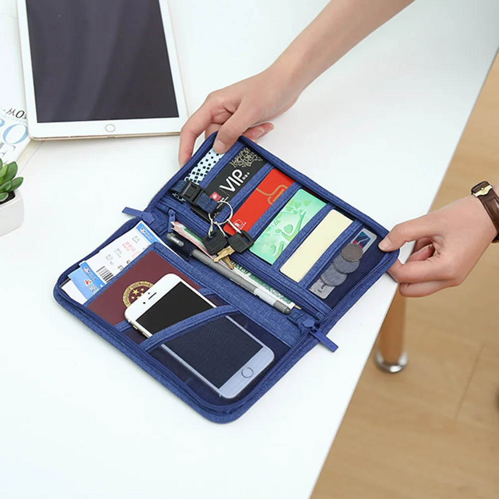 Дорожный кошелек семейный органайзер для паспорта кредитных карт чехол на