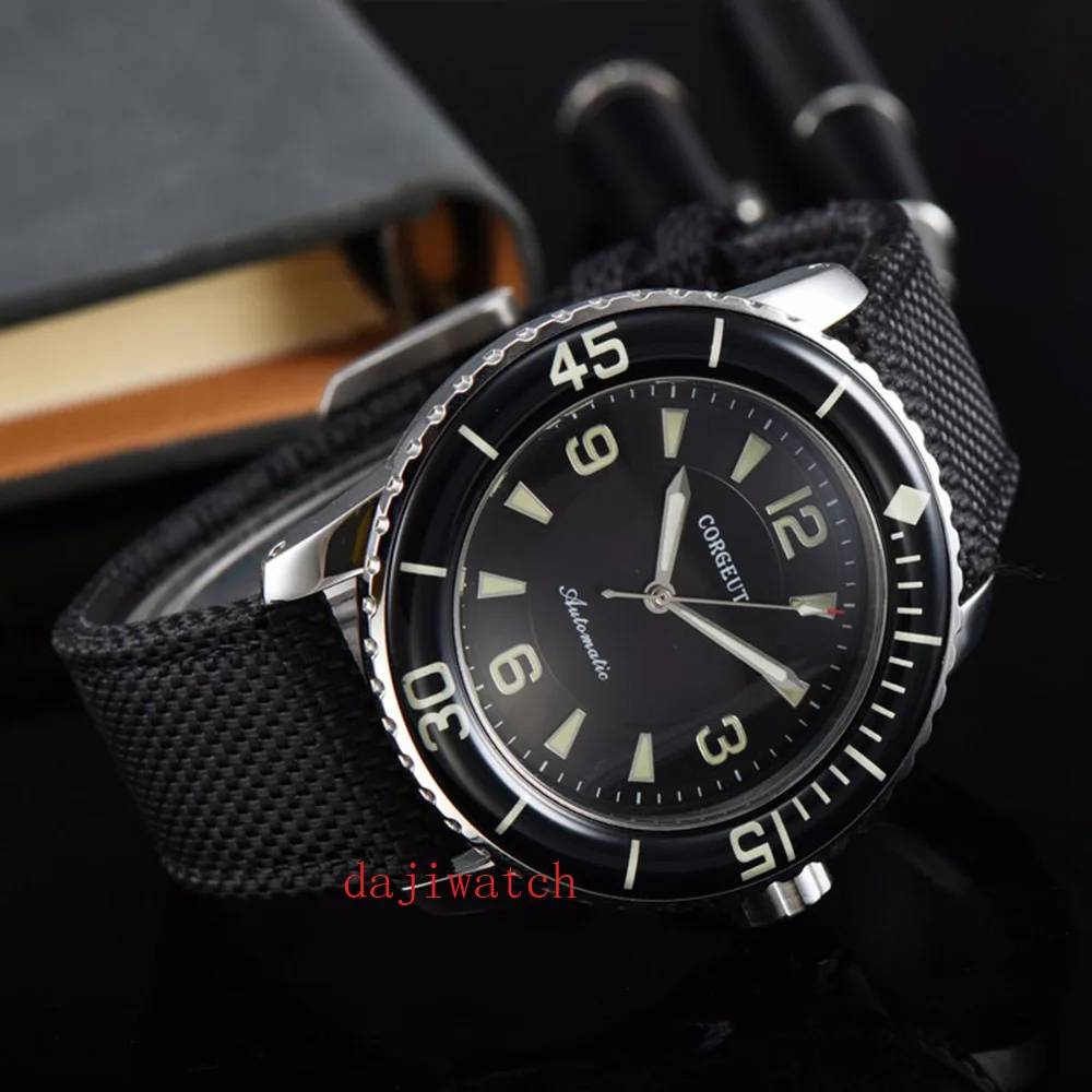 Corgeut 45 мм спортивные дизайнерские часы люксовый Топ бренд механические