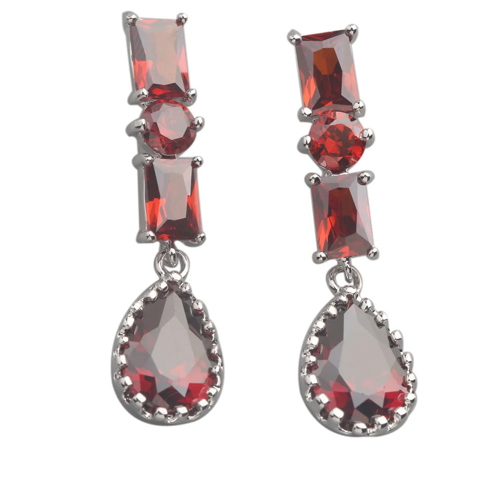 

Превосходный красный гранат 10*8 мм, полудрагоценные серебряные крутые женские серьги-гвоздики ED0211