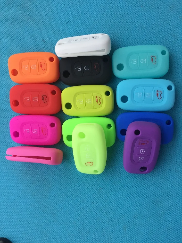 1 шт. новый силиконовый чехол для автомобильного ключа Smart Remote Flip Cover Protector 3 кнопки