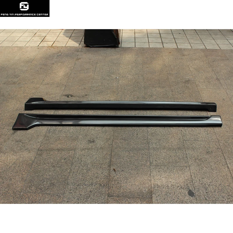 Гольф 7 MK7 углеродного волокна боковые юбки фартук для Volkswagen VW Golf7 MK7 автомобильный комплект кузова 2014UP