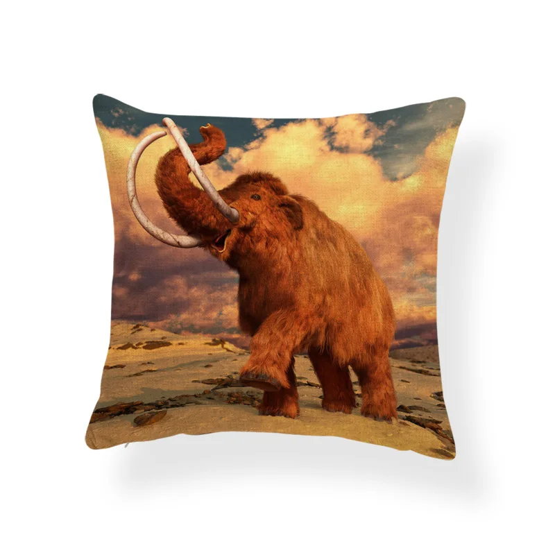 Мультяшная Персонализированная наволочка цветной слон леопард животное