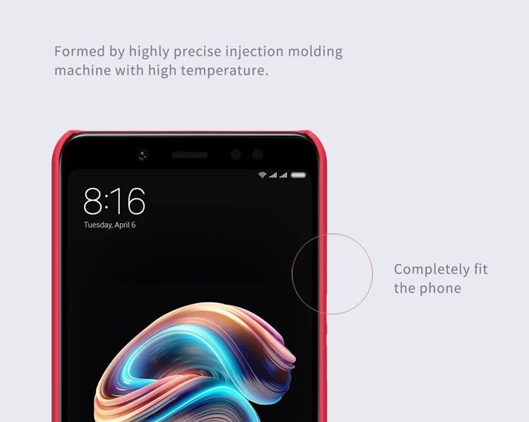 Для xiaomi redmi note 5 pro Чехол NILLKIN матовая жесткая задняя крышка из ПК Подарочный держатель для телефона redmi note 5 Чехол prime чехол 5,99''