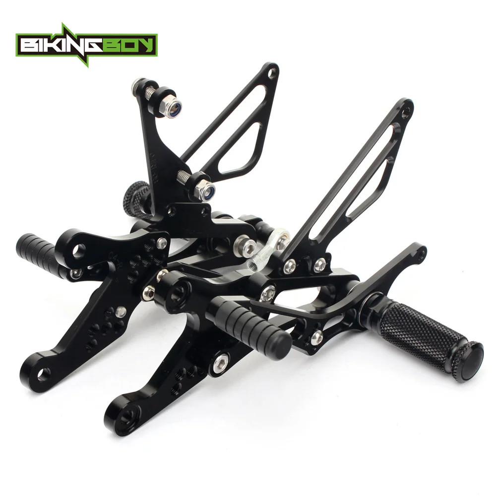 BIKINGBOY ЧПУ Регулируемая подставка для ног сзади комплекты Rearsets подножки YAMAHA YZF-R1 YZF