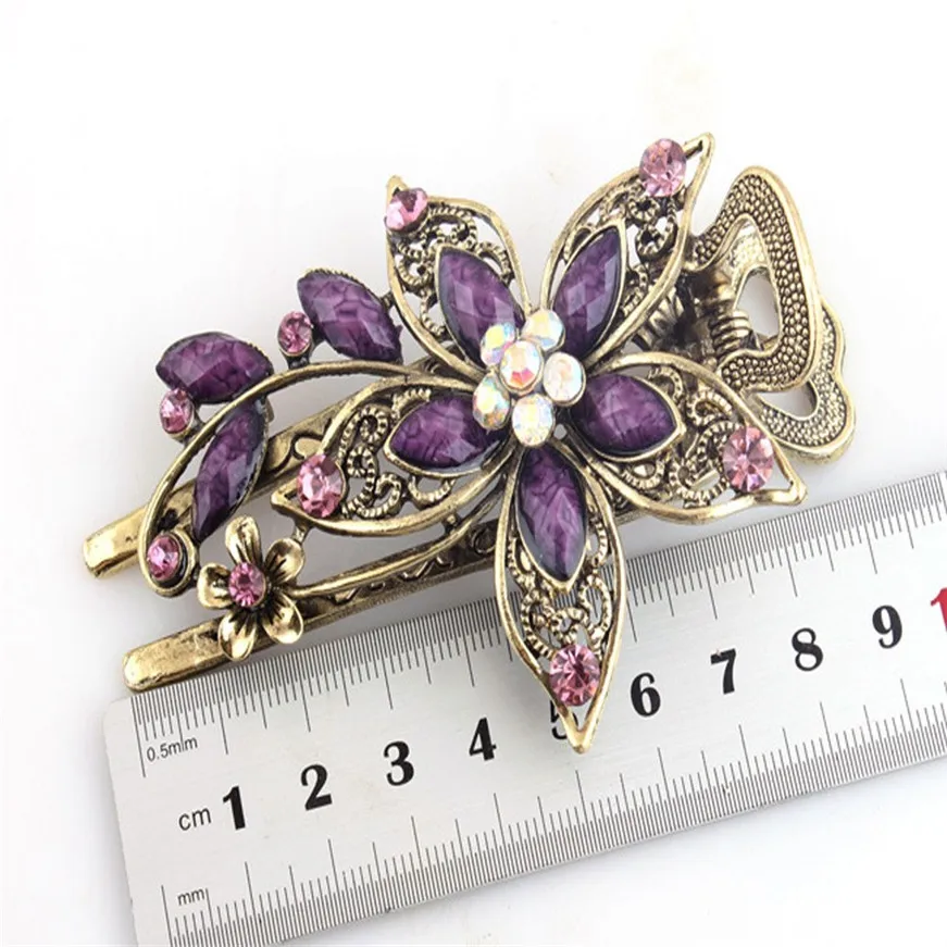 2017 Винтажная заколка для волос ювелирные изделия хрустальные заколки шпильки |