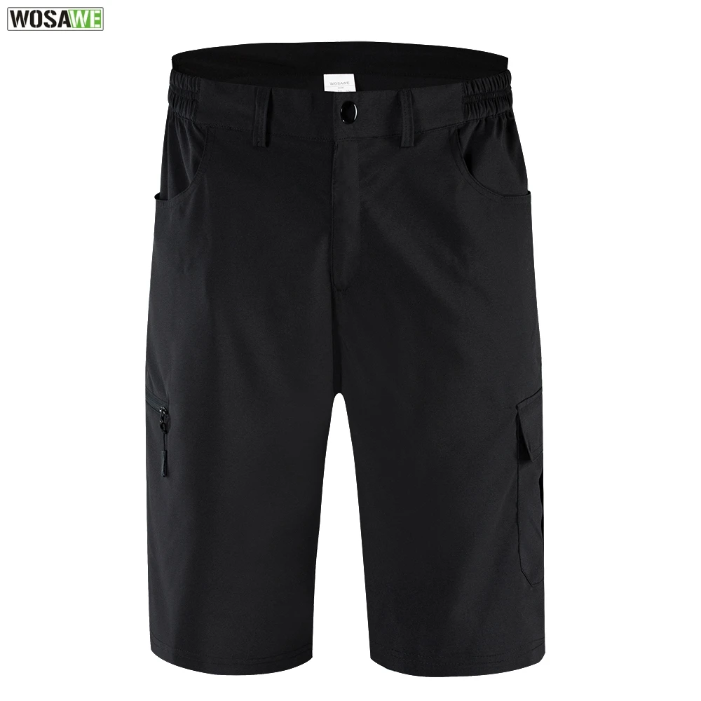 Мужские мотоциклетные шорты WOSAWE летние спортивные штаны на молнии с карманами и