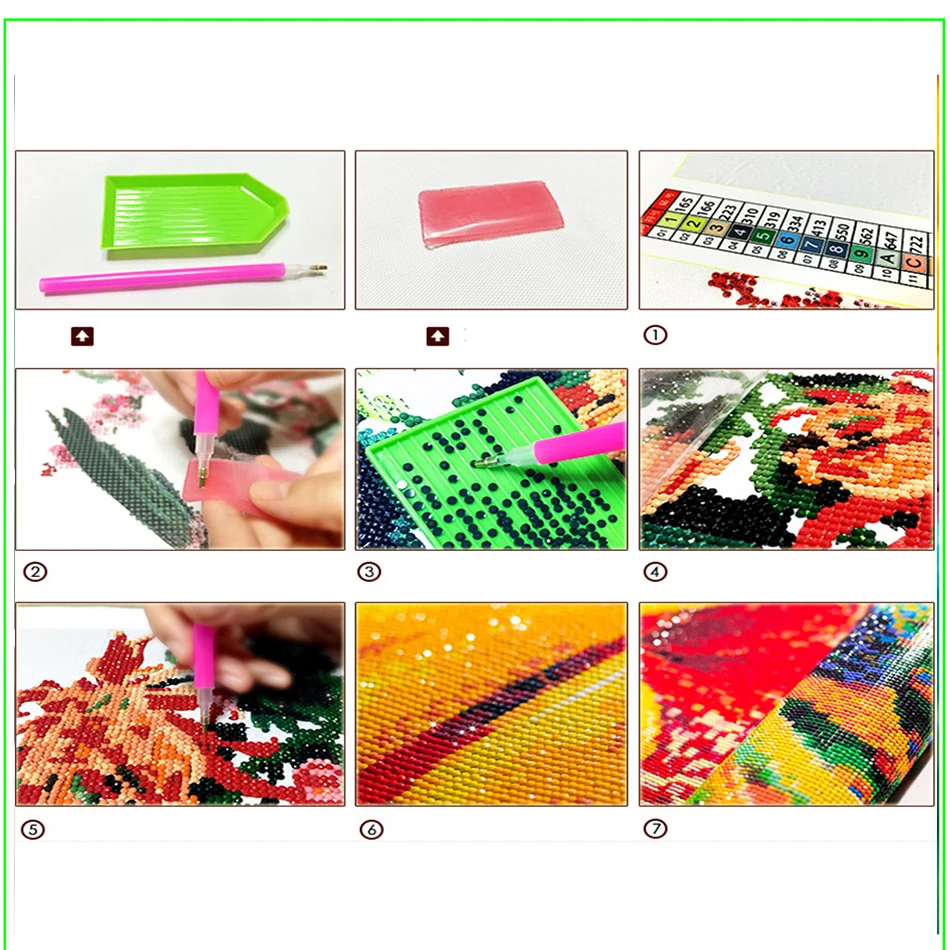 Полный DIY алмазная живопись вышивка пейзажа сельский крестом 5D стена Круглый