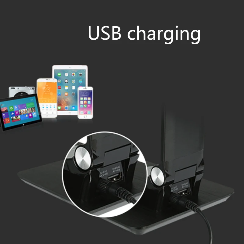 QI Беспроводное зарядное устройство с светодиодный настольной лампой usb зарядный порт для зарядки мобильного телефона сенсорный выключатель многофункциональный свет для чтения