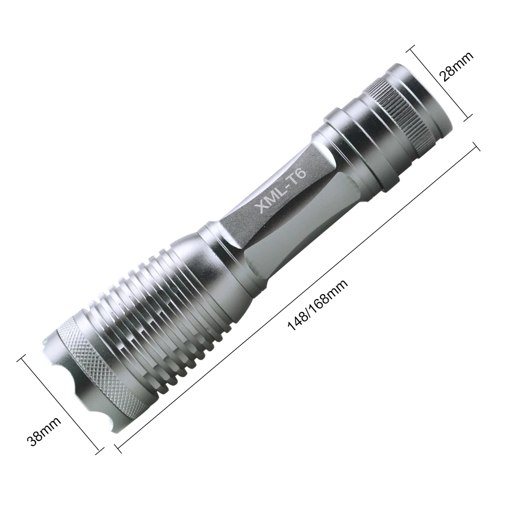 Водонепроницаемый светодиодный фонарик CREE XML T6 с ярким светом IP65 5 режимов